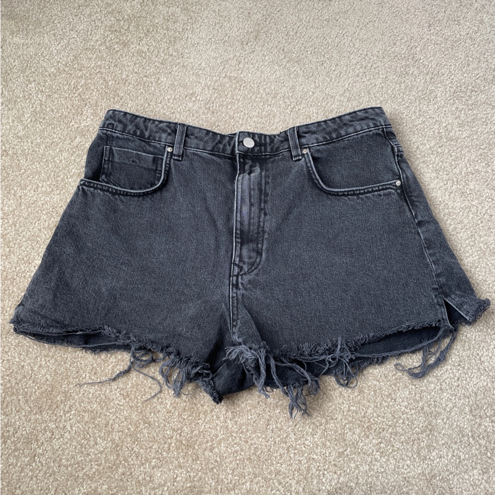 Zara Women’s High Rise Cutoff Denim Jean Shorts Size 12